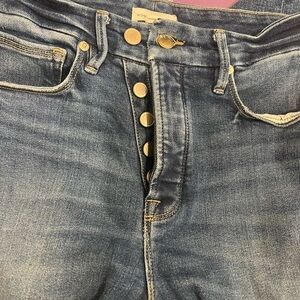 Good America Blue Denim Jeans button down fly